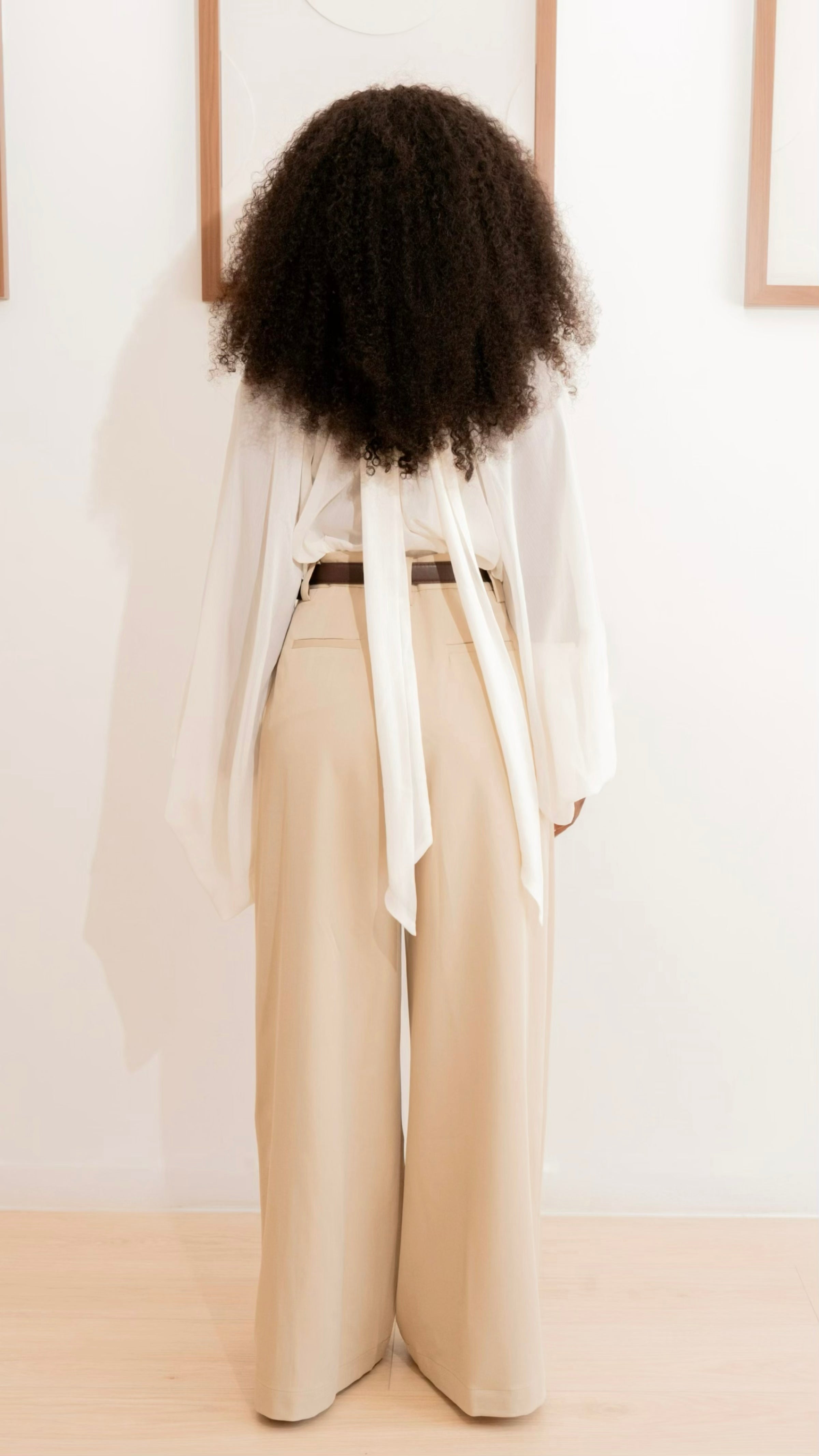 Chemisier en voile blanc - Amra