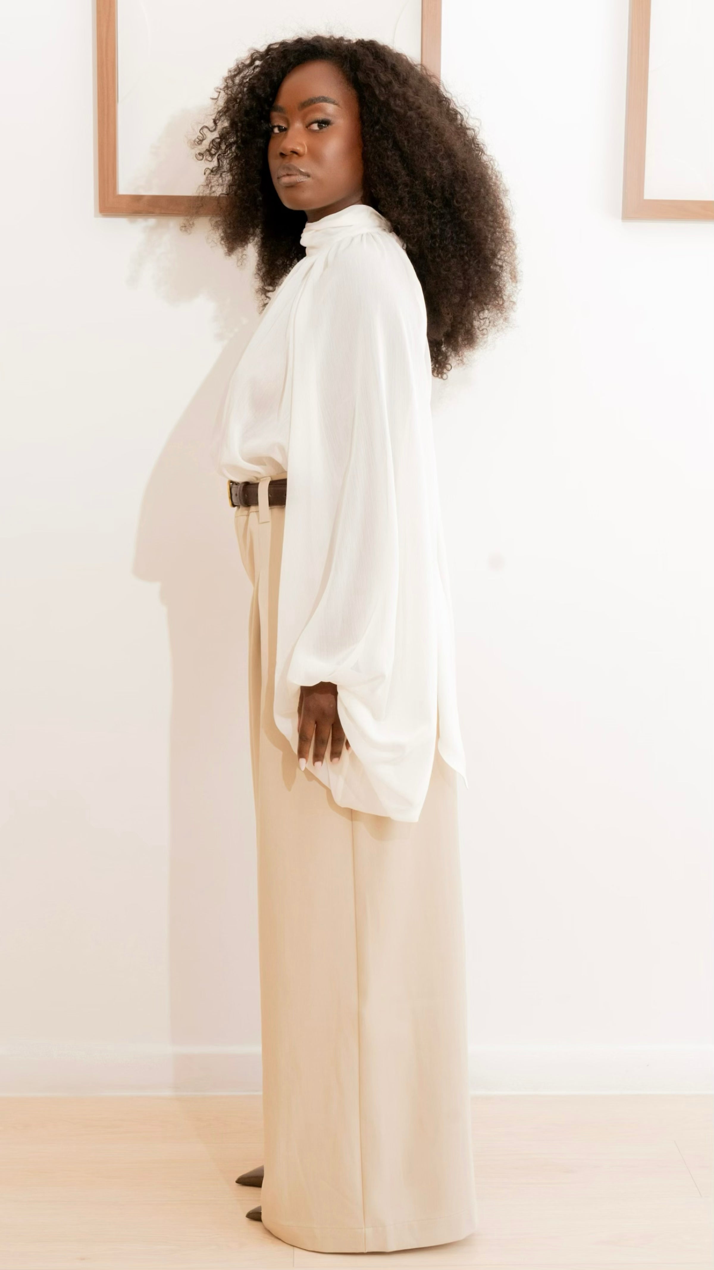 Pantalon à pinces taupe - Amra